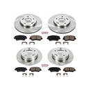 PowerStop OE Stock Replacement Low-Dust Ceramic Brake Pad and Rotor Kit