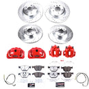 PowerStop Z26 Street Performance Ceramic Brake Pad, Drilled Slotted Rotor, and C