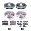 PowerStop OE Stock Replacement Low-Dust Ceramic Brake Pad and Rotor Kit