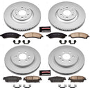 PowerStop Genuine Geomet Coated Rotor and Low-Dust Ceramic Brake Pad Kit