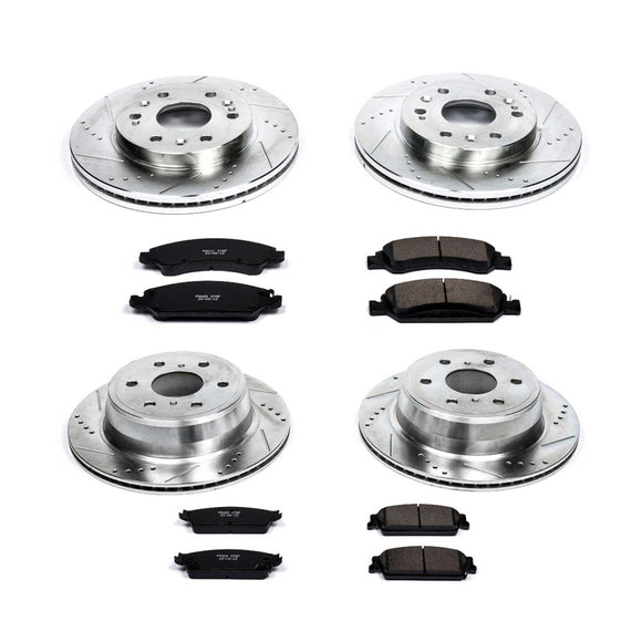 PowerStop Z23 Daily Driver Carbon-Fiber Ceramic Brake Pad and Drilled & Slotted