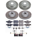 PowerStop Semi-Coated Rotor and Low-Dust Ceramic Brake Pad Kit