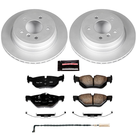 PowerStop Genuine Geomet Coated Rotor and Carbon-Fiber Ceramic Brake Pad Kit
