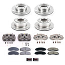 PowerStop OE Stock Replacement Low-Dust Ceramic Brake Pad, Rotor and Caliper Kit