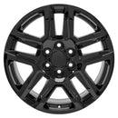 20" Replica CV63 fits Chevrolet Silverado 1500 20x9 Gloss Black