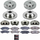 PowerStop OE Stock Replacement Low-Dust Ceramic Brake Pad, Rotor and Caliper Kit