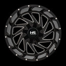 20x12 Hardrock Crusher Gloss Black Milled 5x127/139.7 ET-44 wheel/rim