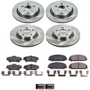 PowerStop OE Stock Replacement Low-Dust Ceramic Brake Pad and Rotor Kit