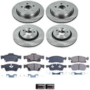 PowerStop OE Stock Replacement Low-Dust Ceramic Brake Pad and Rotor Kit