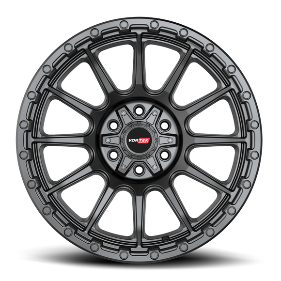 20x9 Vortek VRT-606 Vulcan Matte Black 6x135 ET18 CB106.1 Wheel Rim