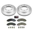 PowerStop Genuine Geomet Coated Rotor and Low-Dust Ceramic Brake Pad Kit