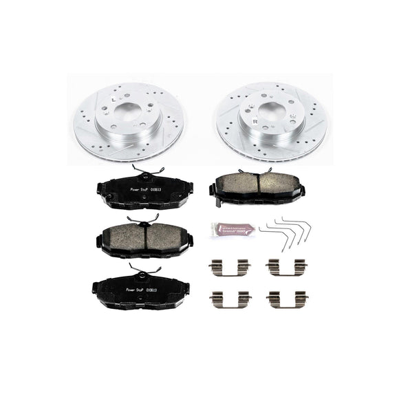 PowerStop Z23 Daily Driver Carbon-Fiber Ceramic Brake Pad and Drilled & Slotted