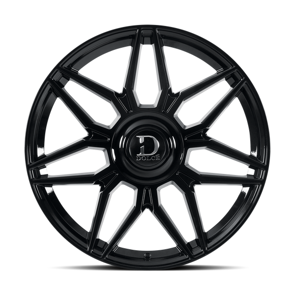 22x9.5 Dolce VERONA Glossy Black Wheel 6x135 ET35 CB106.2