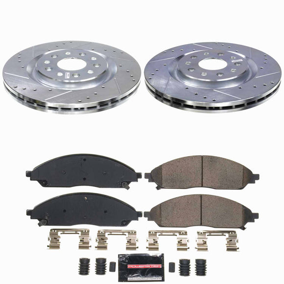 Z23 Daily Driver Carbon-Fiber Ceramic Brake Pad and Drilled & Slotted Rotor Kit