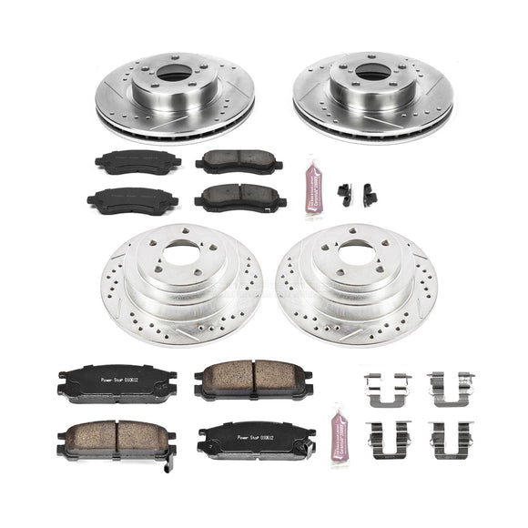 PowerStop Z23 Daily Driver Carbon-Fiber Ceramic Brake Pad and Drilled & Slotted