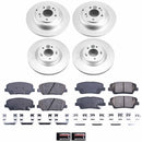 PowerStop Genuine Geomet Coated Rotor and Low-Dust Ceramic Brake Pad Kit