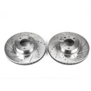 PowerStop Evolution Drilled Slotted Rotors Pair Front For BMW 850i
