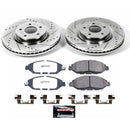 PowerStop Z36 Carbon-Fiber Ceramic Brake Pad with Drilled and Slotted Rotor Kit