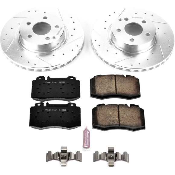 PowerStop Z23 Daily Driver Carbon-Fiber Ceramic Brake Pad and Drilled & Slotted