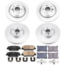 PowerStop Genuine Geomet Coated Rotor and Low-Dust Ceramic Brake Pad Kit