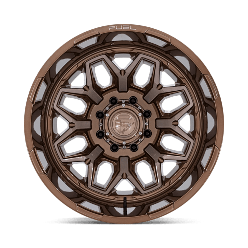 22x8.25 Fuel Off-Road D876 Flux Dually Platinum Bronze 8x165.1 ET-265 Wheel