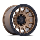 17x8.5 Fuel Off-Road FC884 Fortress Matte Bronze Black Lip 6x139.7 ET25 Wheel