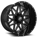 20x10 XF Off-Road XF-211 Gloss Black & Milled 6x135/139.7 ET-24 wheel/rim