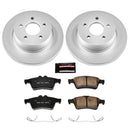 PowerStop Genuine Geomet Coated Rotor and Low-Dust Ceramic Brake Pad Kit