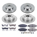 PowerStop OE Stock Replacement Low-Dust Ceramic Brake Pad and Rotor Kit