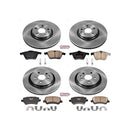 PowerStop OE Stock Replacement Low-Dust Ceramic Brake Pad and Rotor Kit