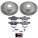 PowerStop Semi-Coated Rotor and Low-Dust Ceramic Brake Pad Kit
