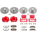 PowerStop Z26 Street Performance Ceramic Brake Pad, Drilled Slotted Rotor, and C