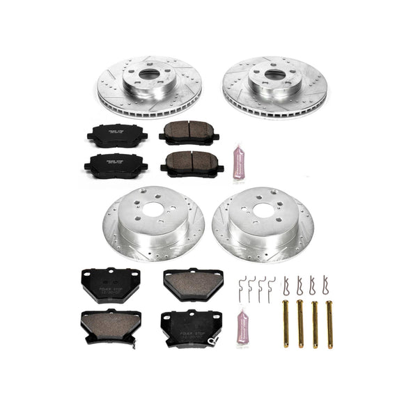 PowerStop Z23 Daily Driver Carbon-Fiber Ceramic Brake Pad and Drilled & Slotted