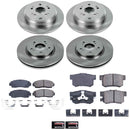 PowerStop OE Stock Replacement Low-Dust Ceramic Brake Pad and Rotor Kit