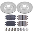 PowerStop Genuine Geomet Coated Rotor and Low-Dust Ceramic Brake Pad Kit