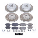 PowerStop Semi-Coated Rotor and Low-Dust Ceramic Brake Pad Kit
