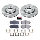 PowerStop OE Stock Replacement Low-Dust Ceramic Brake Pad and Rotor Kit