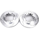 PowerStop Evolution Drilled Slotted Rotors Pair Front For Chevrolet K3500