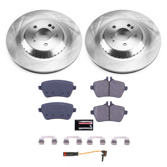 PowerStop OE Stock Replacement Low-Dust Ceramic Brake Pad and Rotor Kit