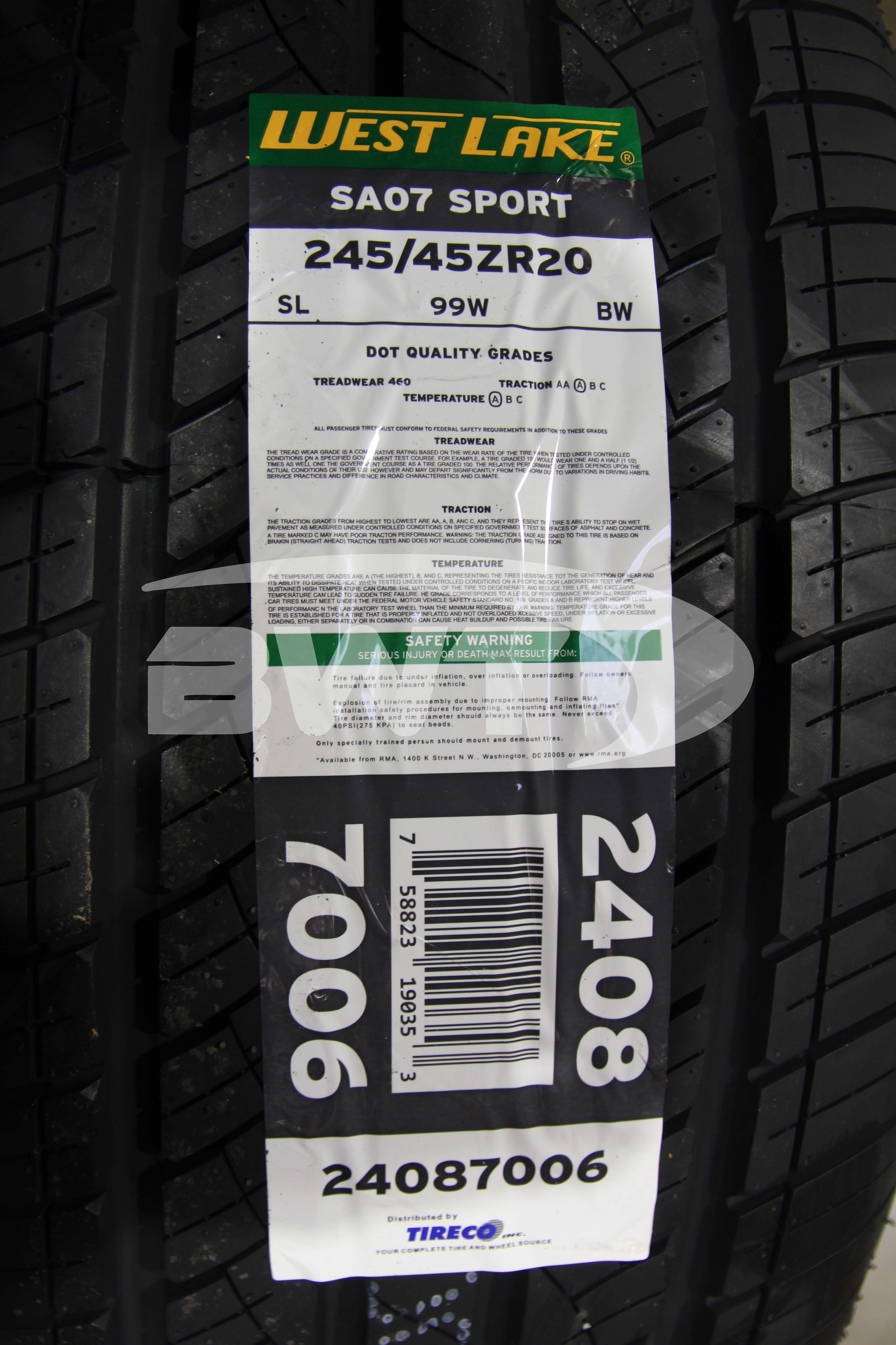 Westlake SA07 Tire(s) 245/45R20 99W SL BSW 245/45-20 2454520