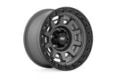 15x8 Rough Country 85 Series Gunmetal Gray Wheel 5x4.5 ET-19 CB