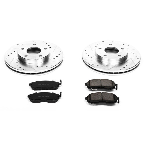PowerStop Z23 Daily Driver Carbon-Fiber Ceramic Brake Pad and Drilled & Slotted