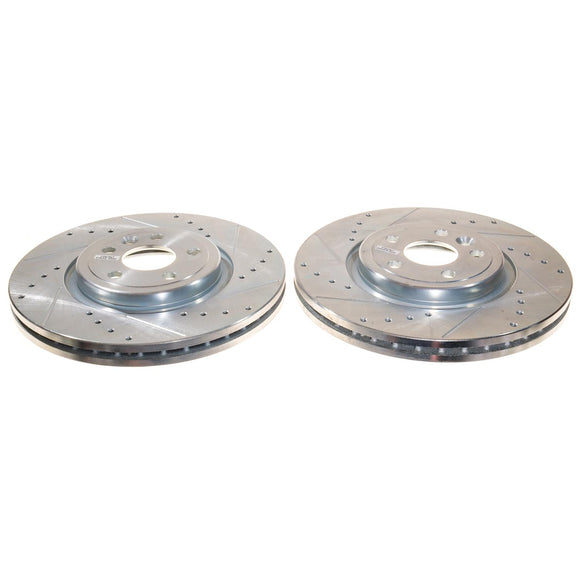 PowerStop Evolution Performance Drilled, Slotted & Plated Brake Rotor Pair