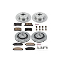 PowerStop OE Stock Replacement Low-Dust Ceramic Brake Pad and Rotor Kit
