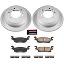 PowerStop Genuine Geomet Coated Rotor and Low-Dust Ceramic Brake Pad Kit