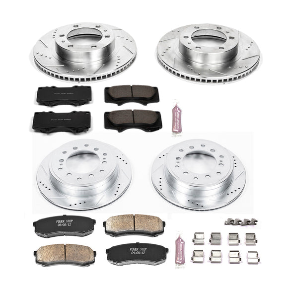 PowerStop Z23 Daily Driver Carbon-Fiber Ceramic Brake Pad and Drilled & Slotted