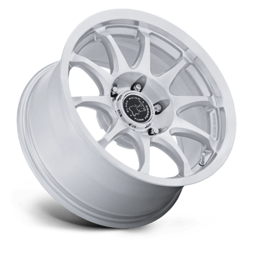 17x8.5 Black Rhino BR038 Ronin Gloss Silver Machined Face 6x135 ET25 Wheel