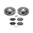 PowerStop OE Stock Replacement Low-Dust Ceramic Brake Pad and Rotor Kit