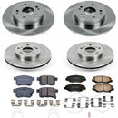 PowerStop OE Stock Replacement Low-Dust Ceramic Brake Pad and Rotor Kit