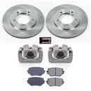 PowerStop OE Stock Replacement Low-Dust Ceramic Brake Pad, Rotor and Caliper Kit